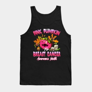 Pink Pumpkin For Breast Cancer Awareness Month Tank Top